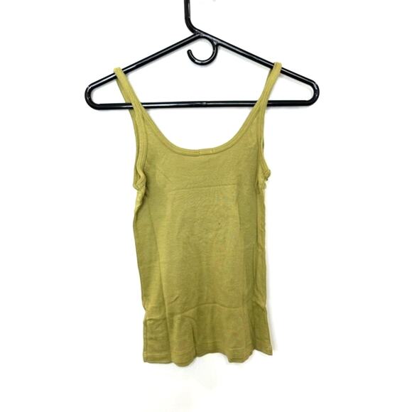 MONROW Rib Strappy Tank Casual Stretch Cotton Willow NWT Size XS‎ - Picture 3 of 7
